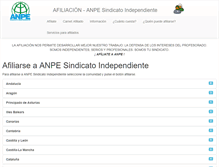 Tablet Screenshot of anpesindicato.org